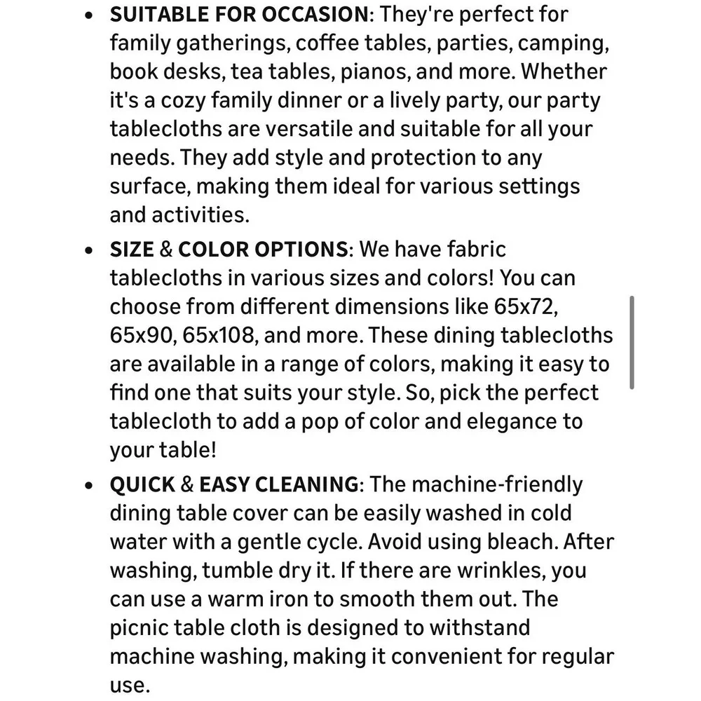 Majestic Giftware Tablecloth 65
